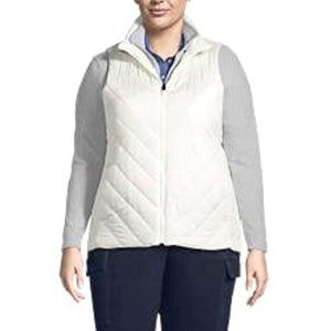 Women's Plus Custom Logo Insulated Vest - Squall System Component (3X) Lands End